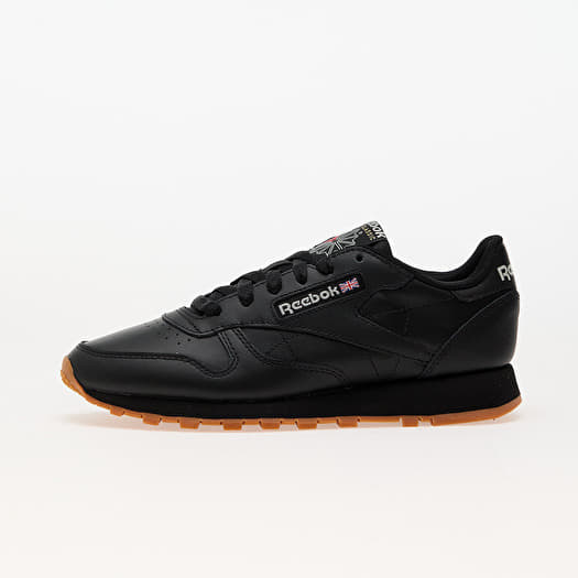 Reebok Classic Leather Junior Black/ Black/ Gum
