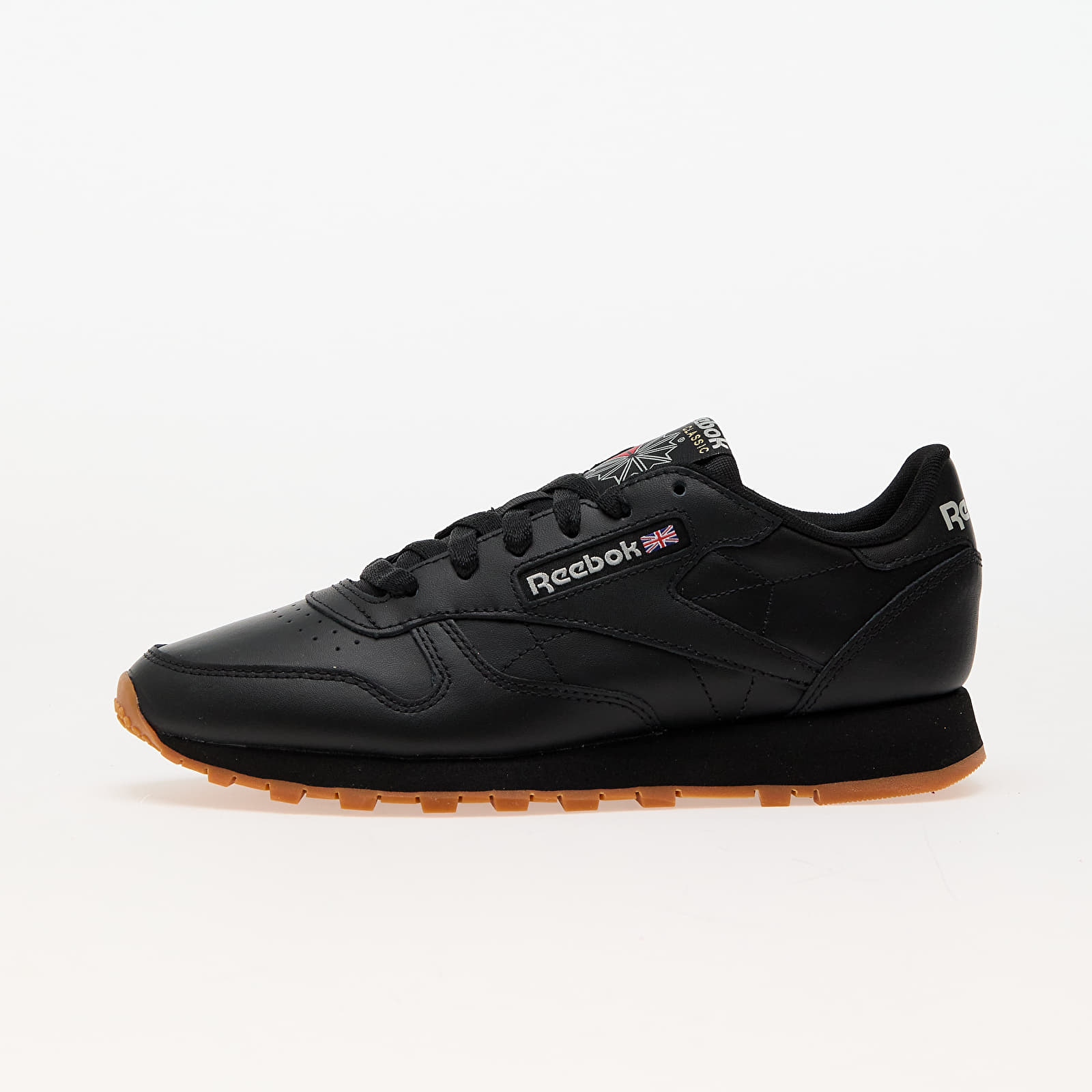 Gyerek sneakerek and cipők Reebok Classic Leather Junior Black/ Black/ Gum