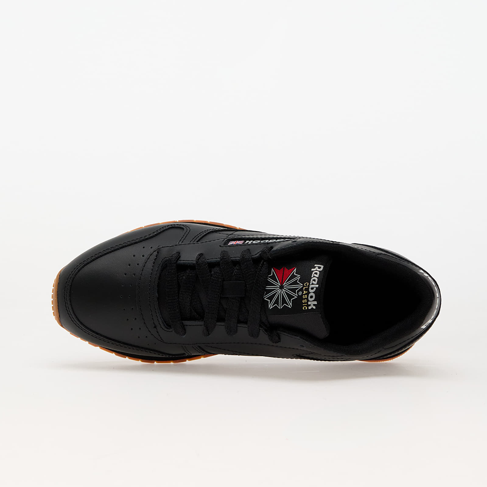 Gyerek sneakerek and cipők Reebok Classic Leather Junior Black/ Black/ Gum