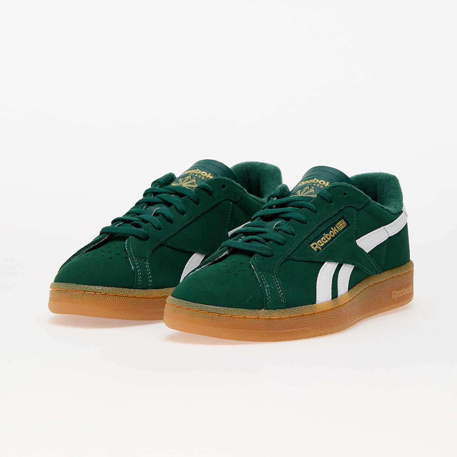 Männer Reebok Club C Grounds Uk Dark Green/ Gum 7/ Ftwr White