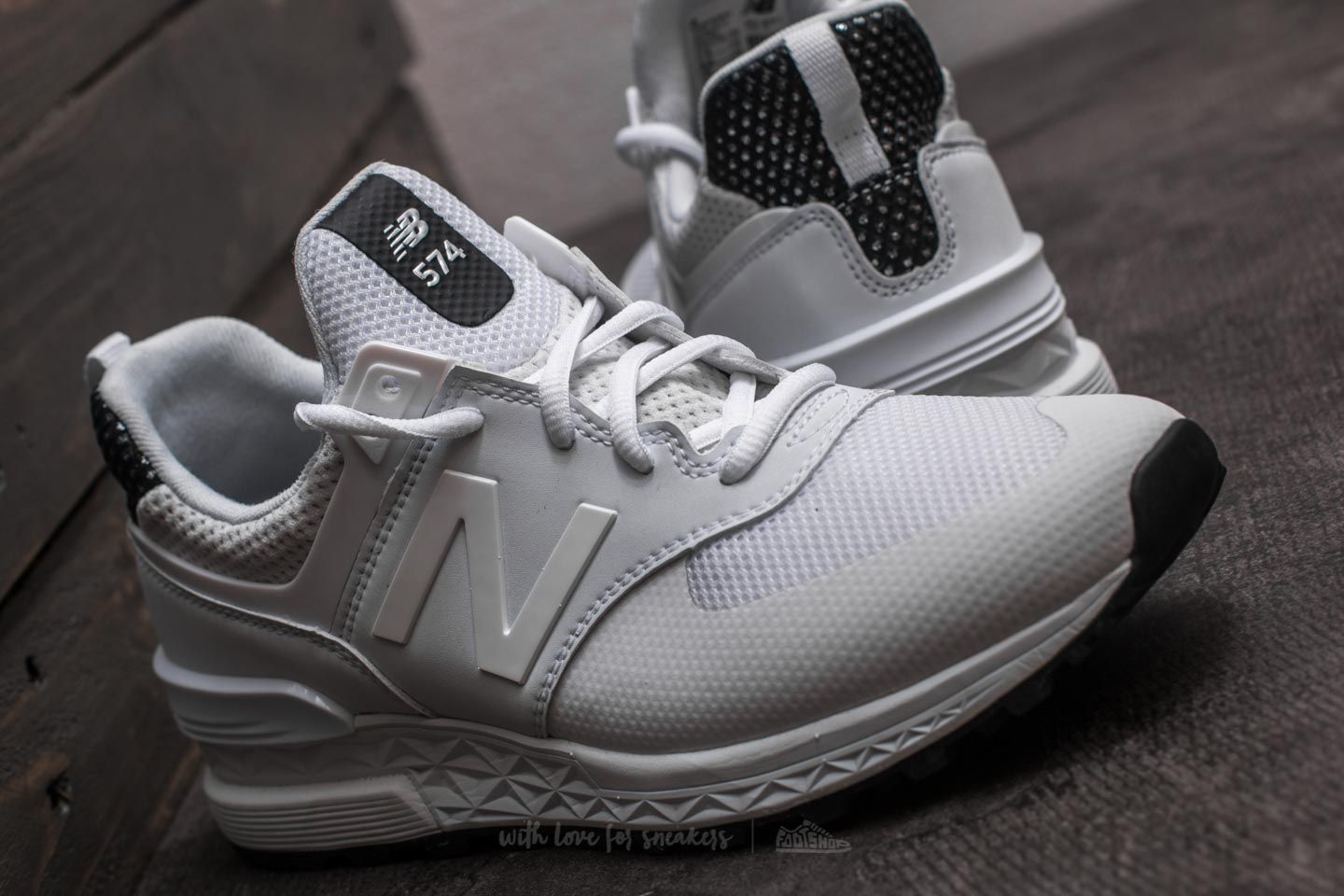Women s shoes New Balance 574 White Black Footshop