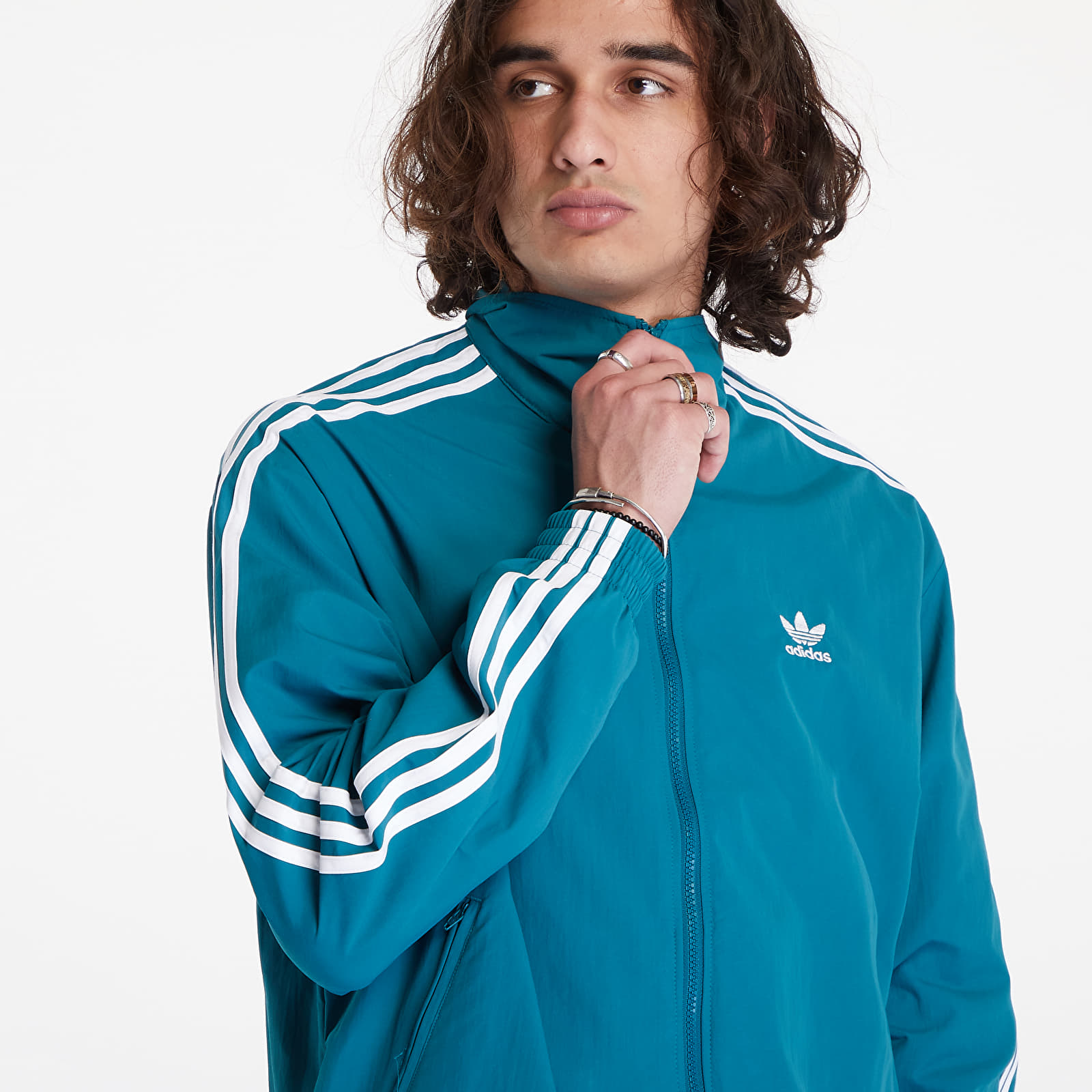 Moške jakne adidas Woven Firebird Track Top Legacy Teal
