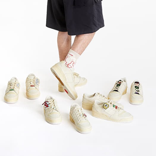 Men s shoes Footshop x adidas Forum Quell Beats Loud Ecru Tint Core White Core White Footshop