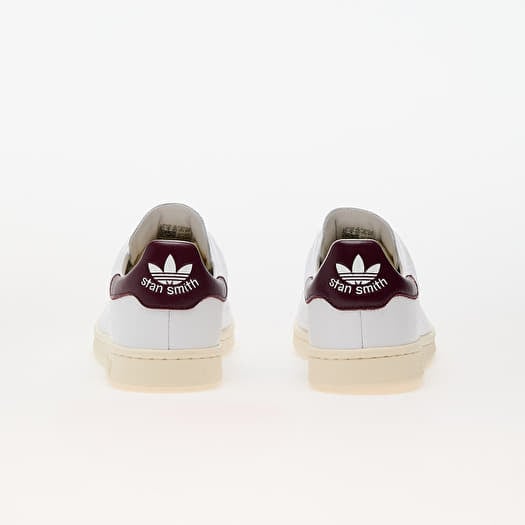 Adidas stan smith white burgundy top