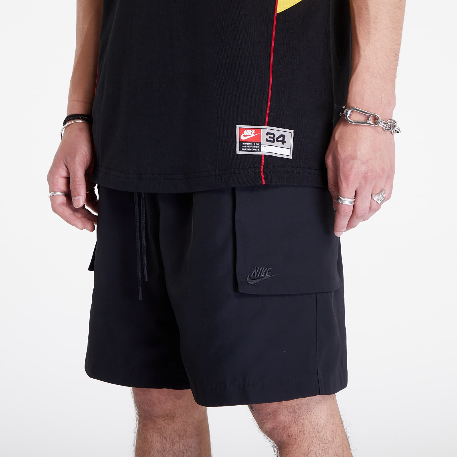 Tričká Nike x AMBUSH® Jersey Top UNISEX Black/ Vivid Sulfur