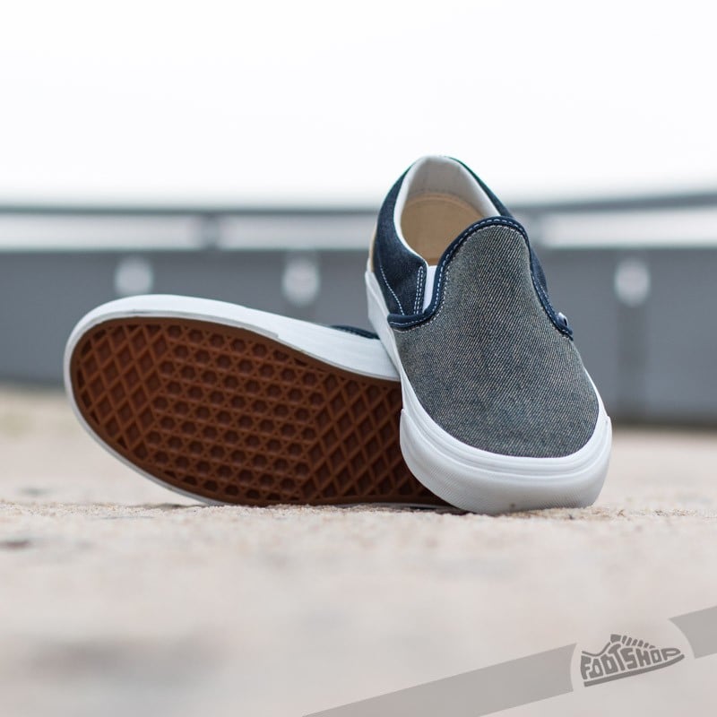 Men's shoes Vans CLASSIC SLIP-ON (Denim Mix) Dress Blues/True White