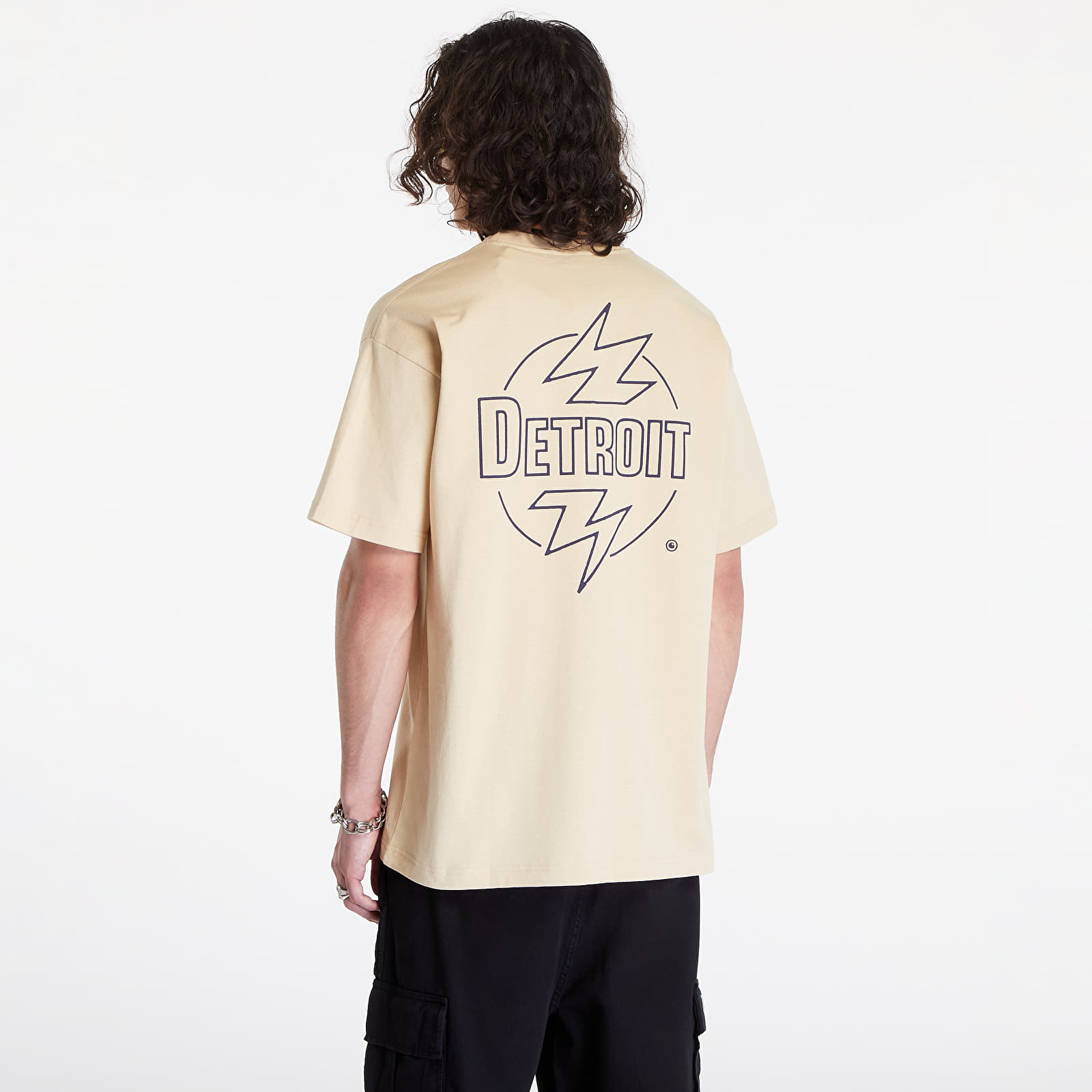 Trička Carhartt WIP S/S Ablaze T-Shirt UNISEX Cornsilk/ Air Force Blue