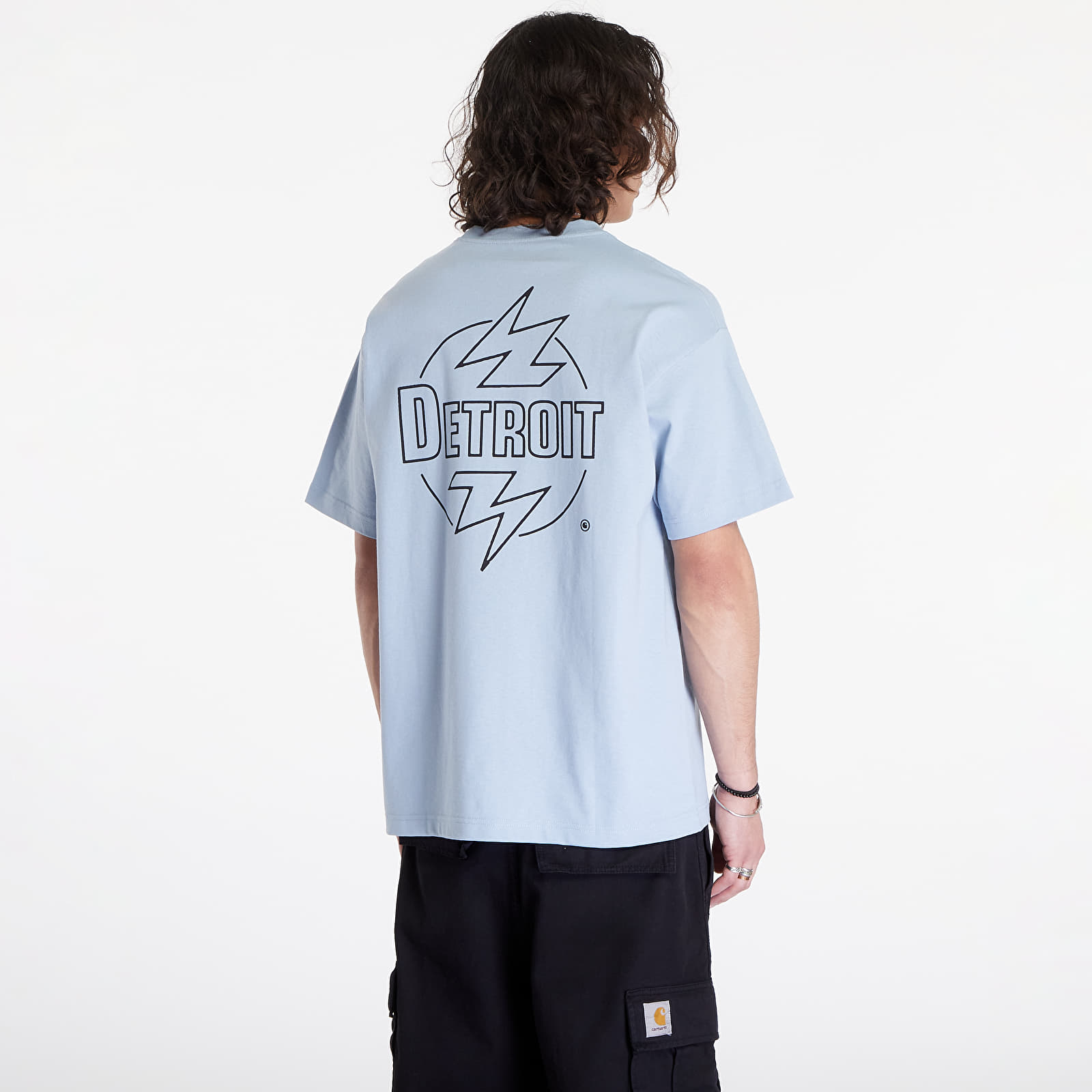 T-Shirts Carhartt WIP S/S Ablaze T-Shirt UNISEX Misty Sky/ Black
