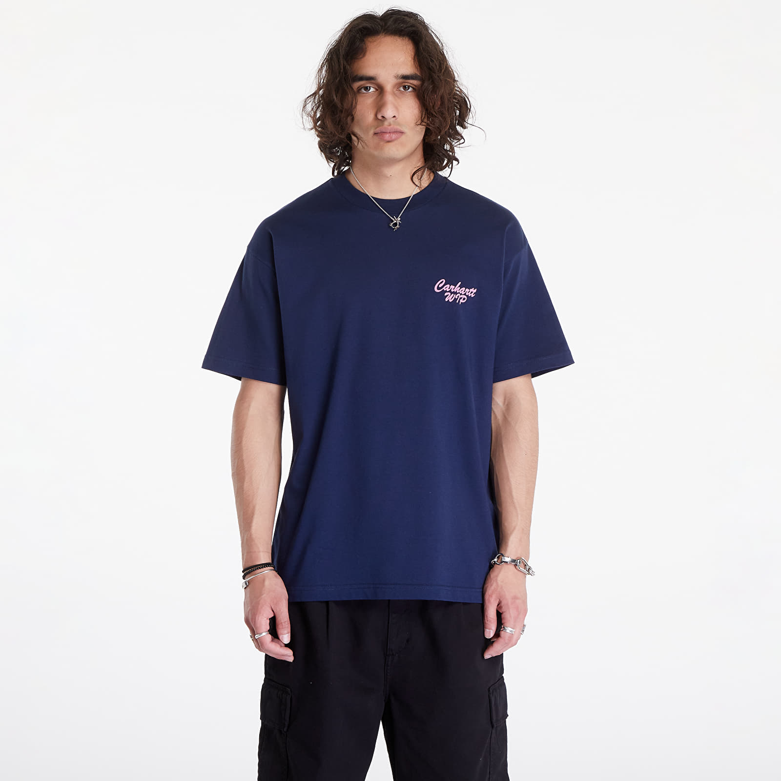 T-shirts Carhartt WIP S/S Friendship T-Shirt UNISEX Air Force Blue/ Light Pink