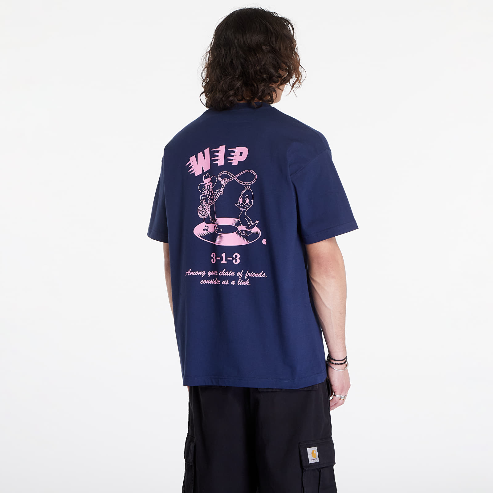 T-shirts Carhartt WIP S/S Friendship T-Shirt UNISEX Air Force Blue/ Light Pink