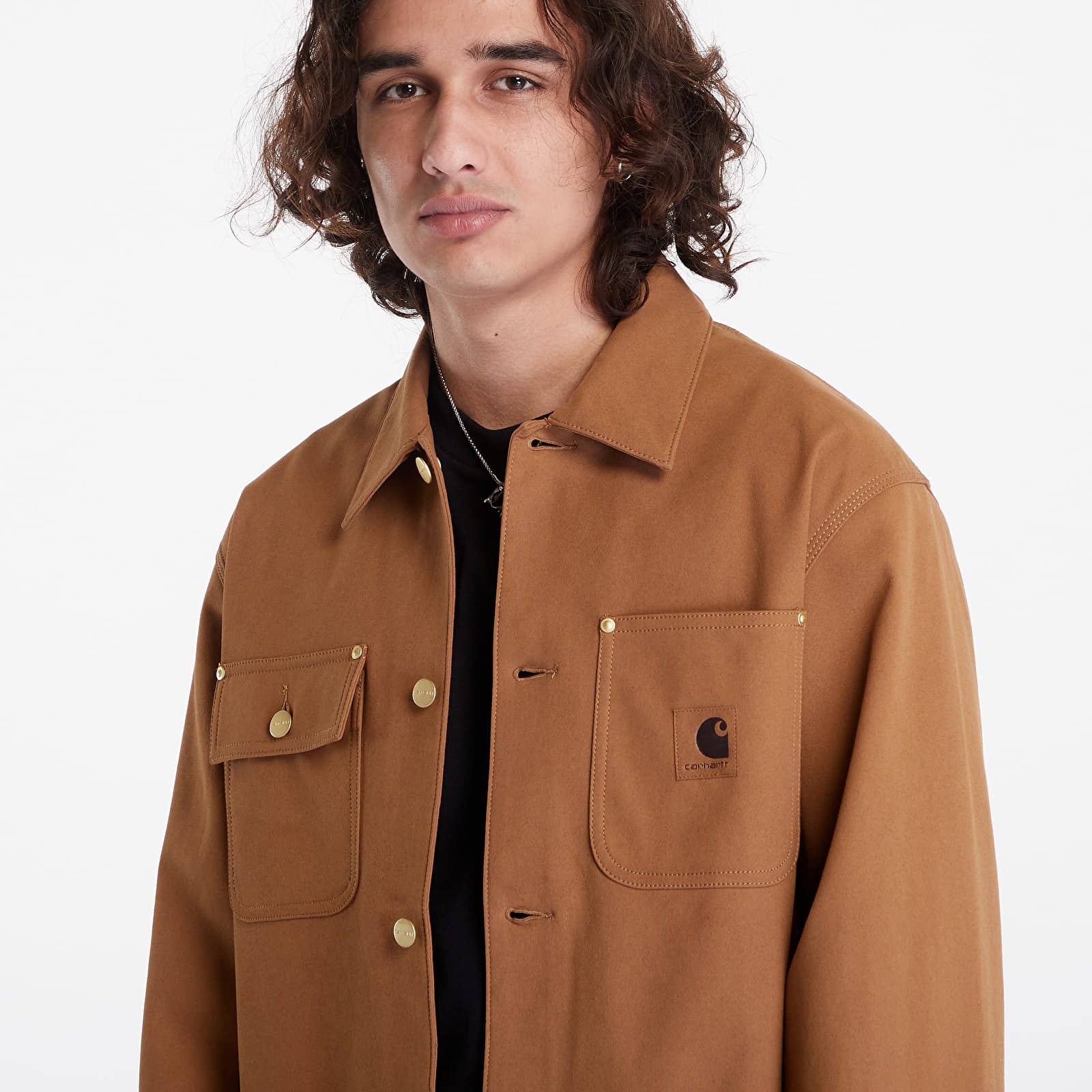 Geci Carhartt WIP Suede Michigan Coat UNISEX Hamilton Brown