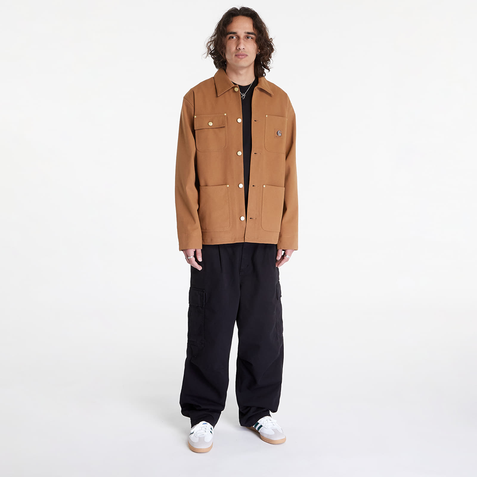 Geci Carhartt WIP Suede Michigan Coat UNISEX Hamilton Brown