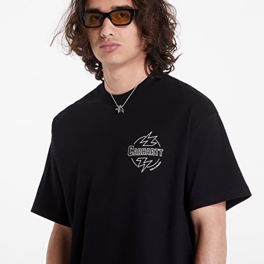 さらに100円引き◆CARHARTT◆S/S ABLAZE T-SHIRT T-shirts Carhartt WIP S/S Ablaze T-Shirt UNISEX Black/ Wax