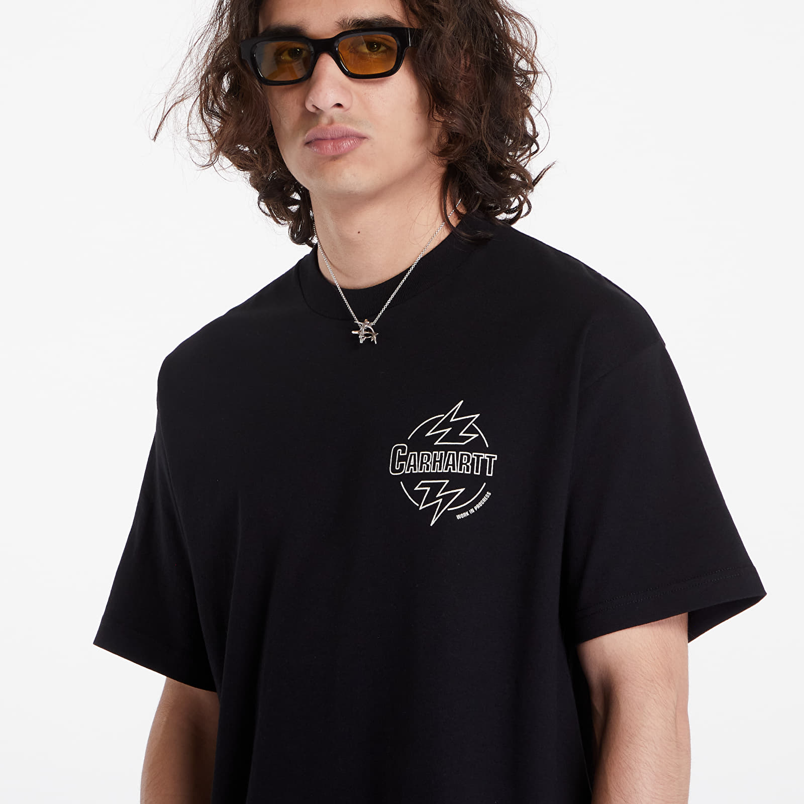 Pólók Carhartt WIP S/S Ablaze T-Shirt UNISEX Black/ Wax