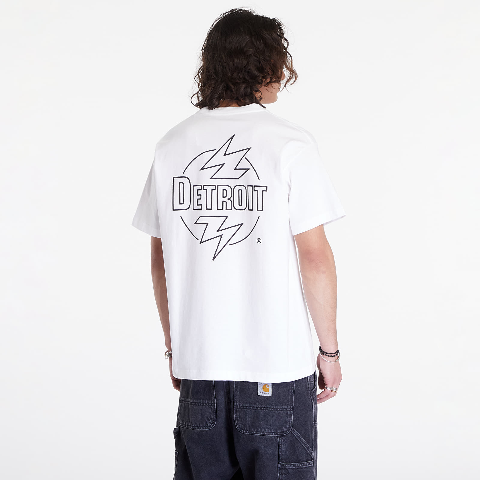 T-skjorter Carhartt WIP S/S Ablaze T-Shirt UNISEX White/ Black