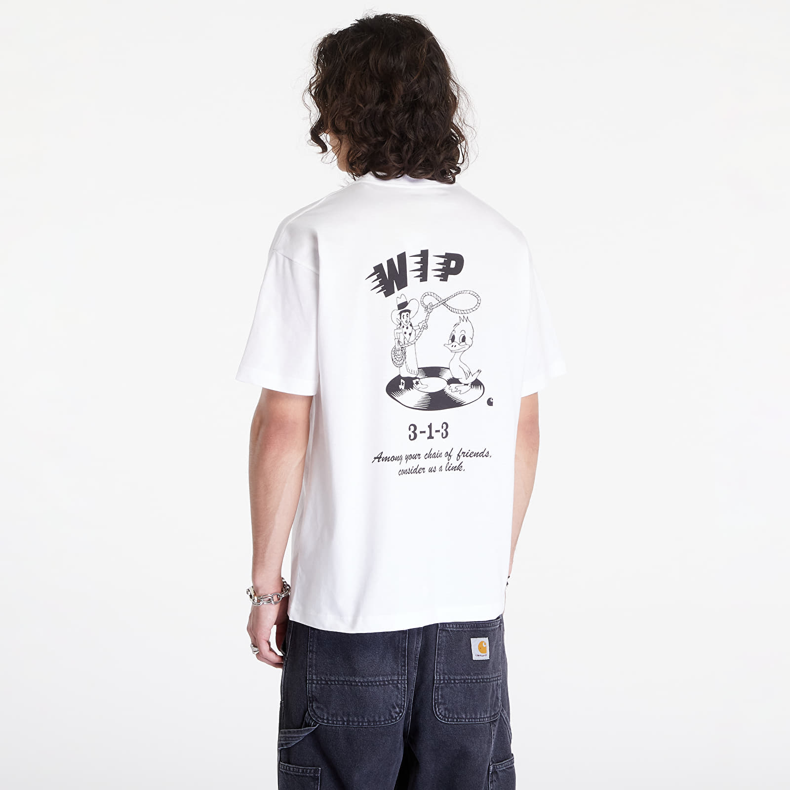   Μπλούζες Carhartt WIP S/S Friendship T-Shirt UNISEX White/ Black
