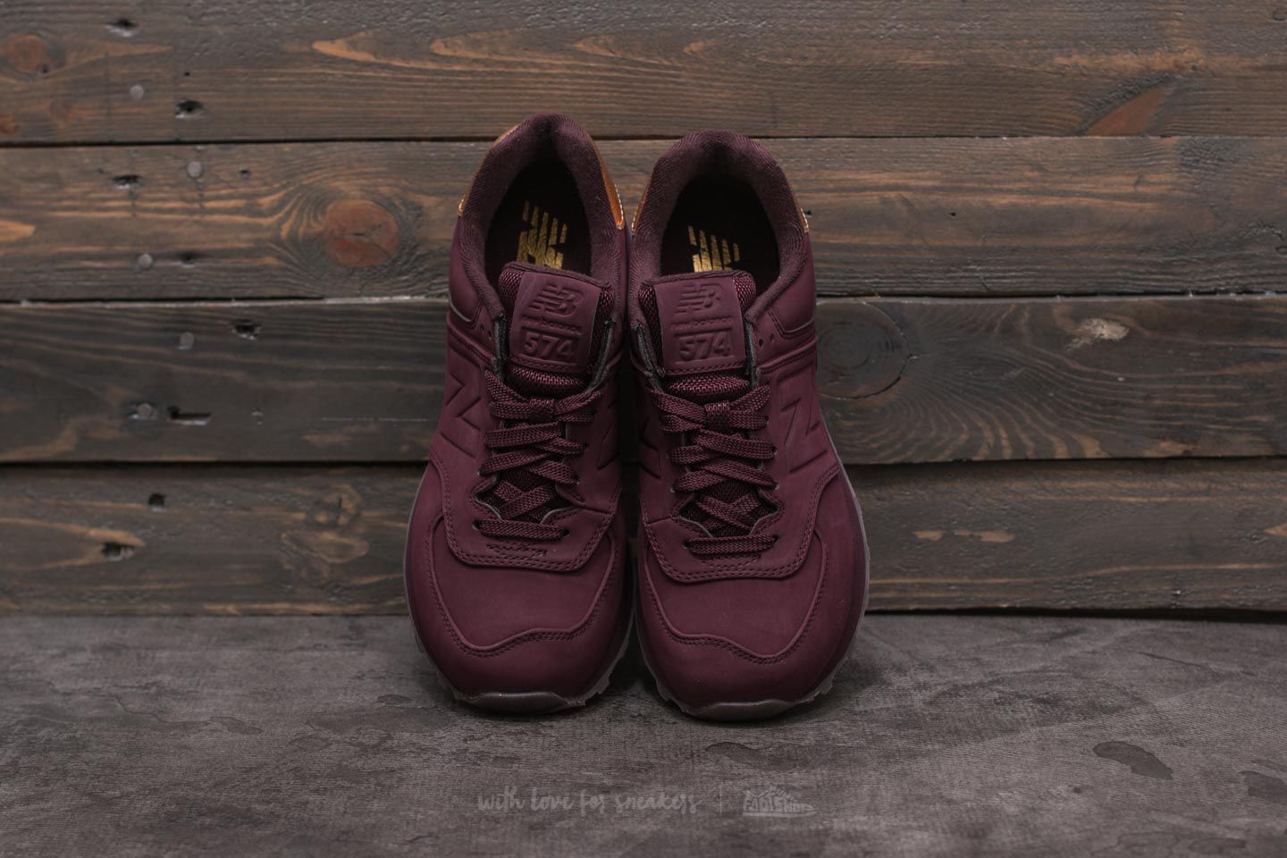 Women's shoes New Balance 574 Burgundy/ Gold