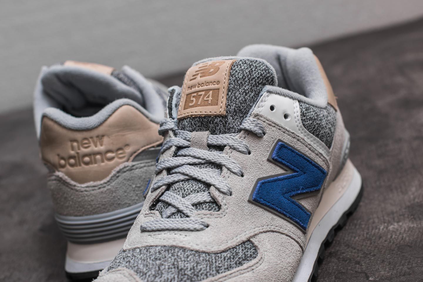 New balance 574 mens clearance blue grey