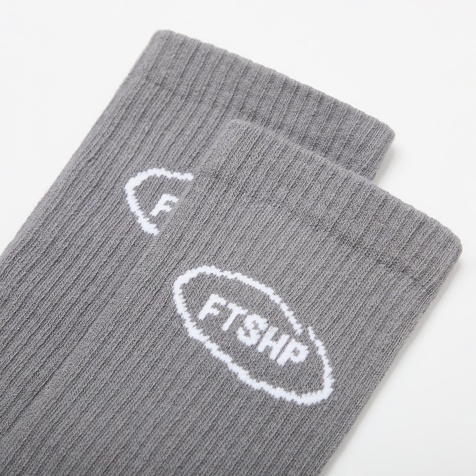 Ponožky Footshop Basic Crew Socks 1-Pack Grey