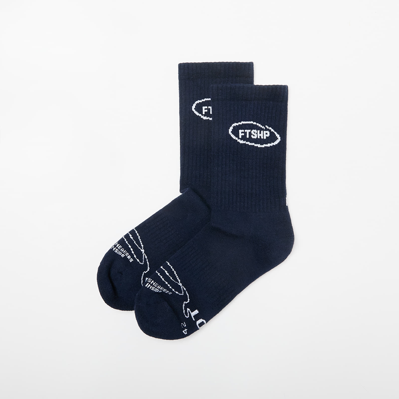 Socks Footshop Basic Crew Socks 1-Pack Navy
