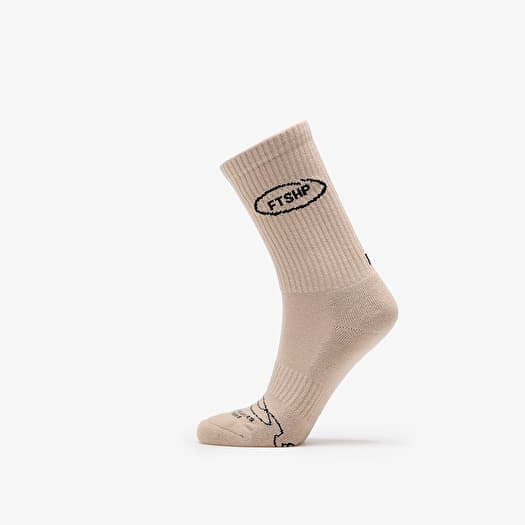 Footshop Basic Crew Socks 1-Pack Ecru