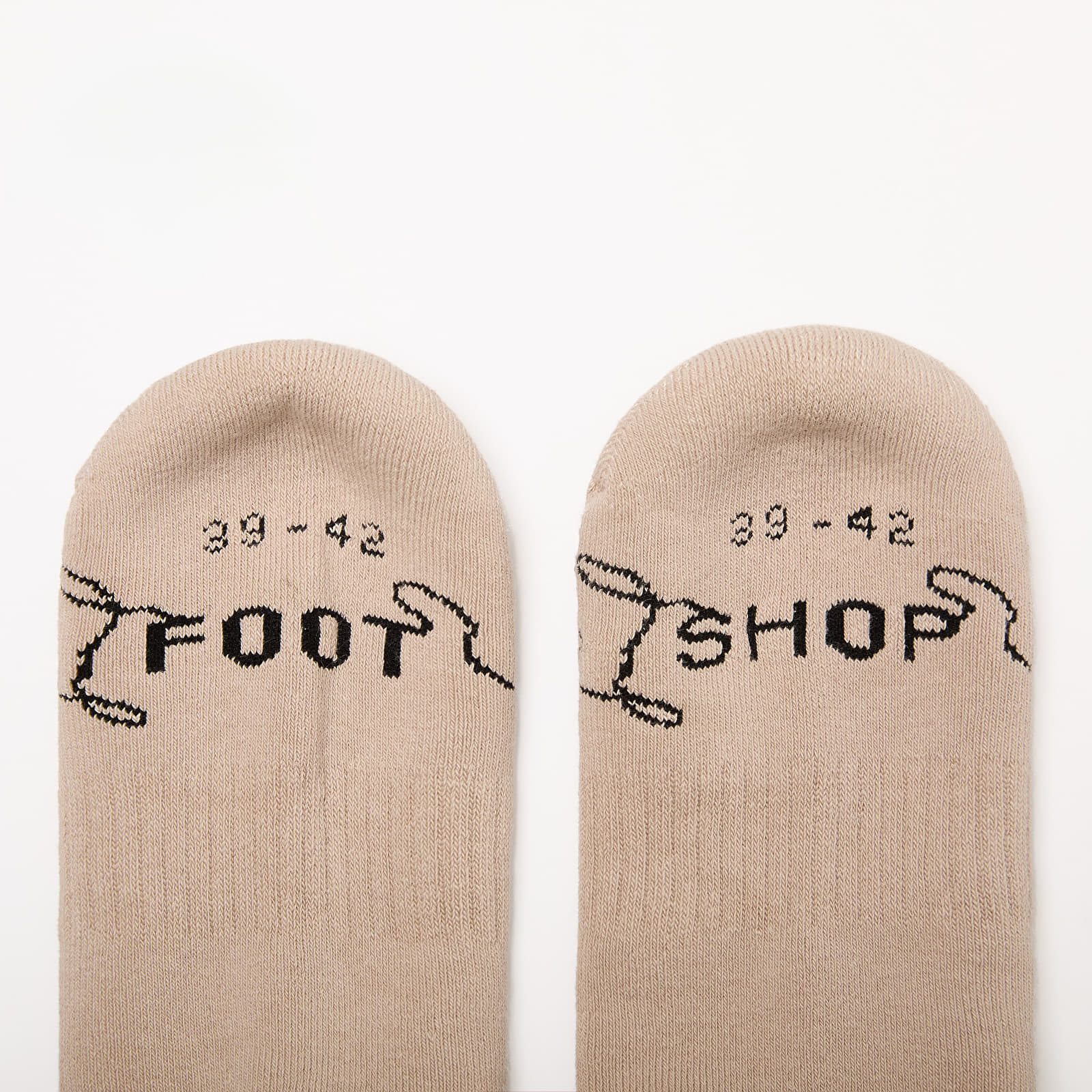 Socks Footshop Basic Crew Socks 1-Pack Ecru