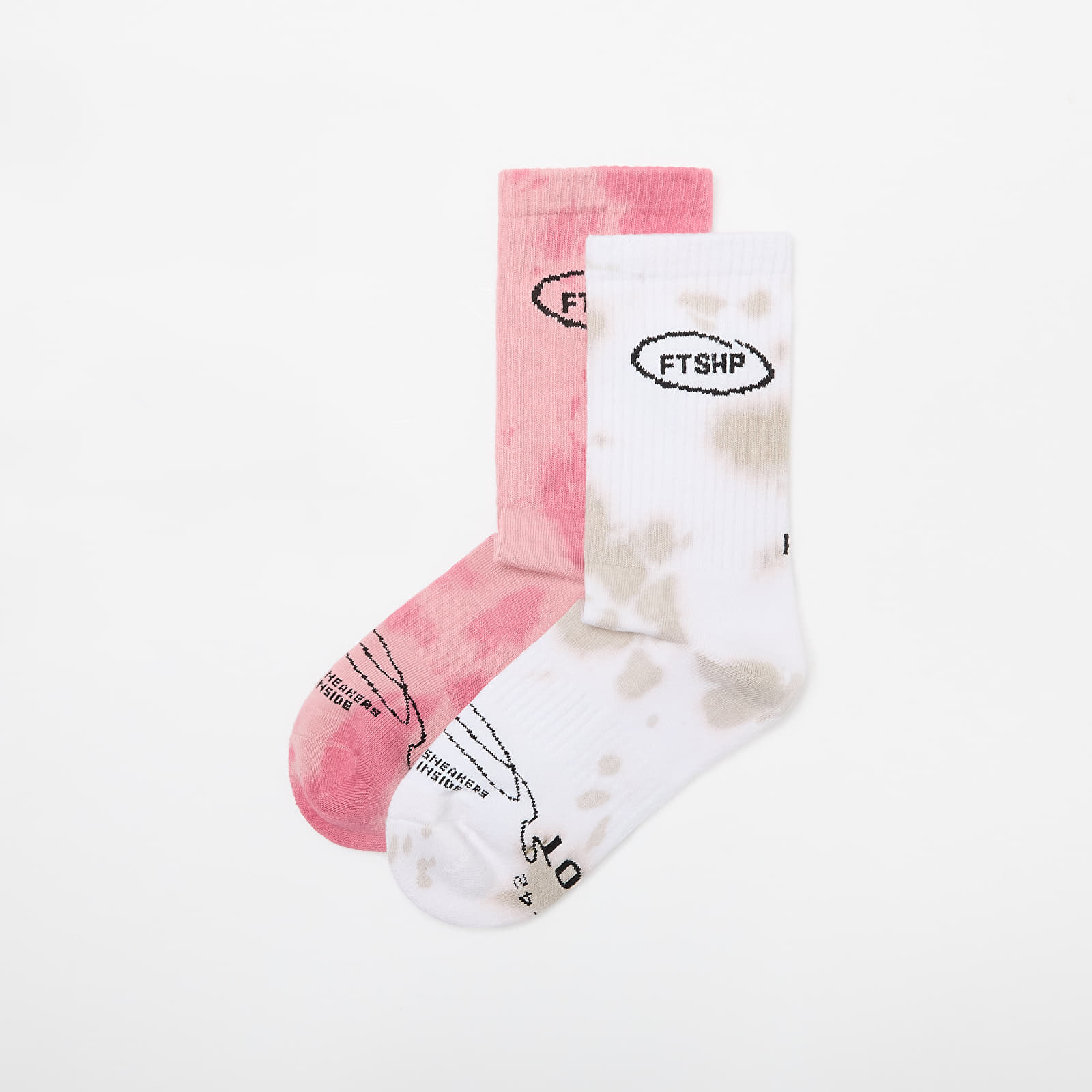 Șosete Footshop Basic Crew Socks 2-Pack Tie Dye Color