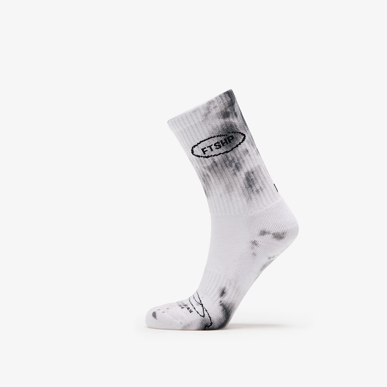 Skarpetki Footshop Basic Crew Socks 2-Pack Tie Dey Bw