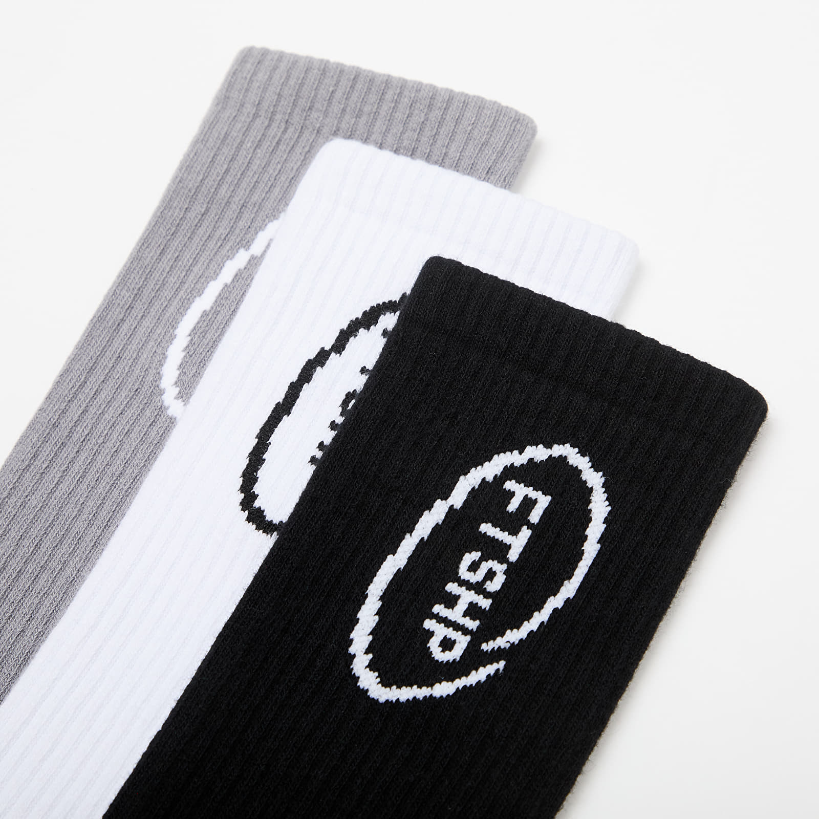 Sukat Footshop High Crew Socks 3-Pack Black/ White/ Grey