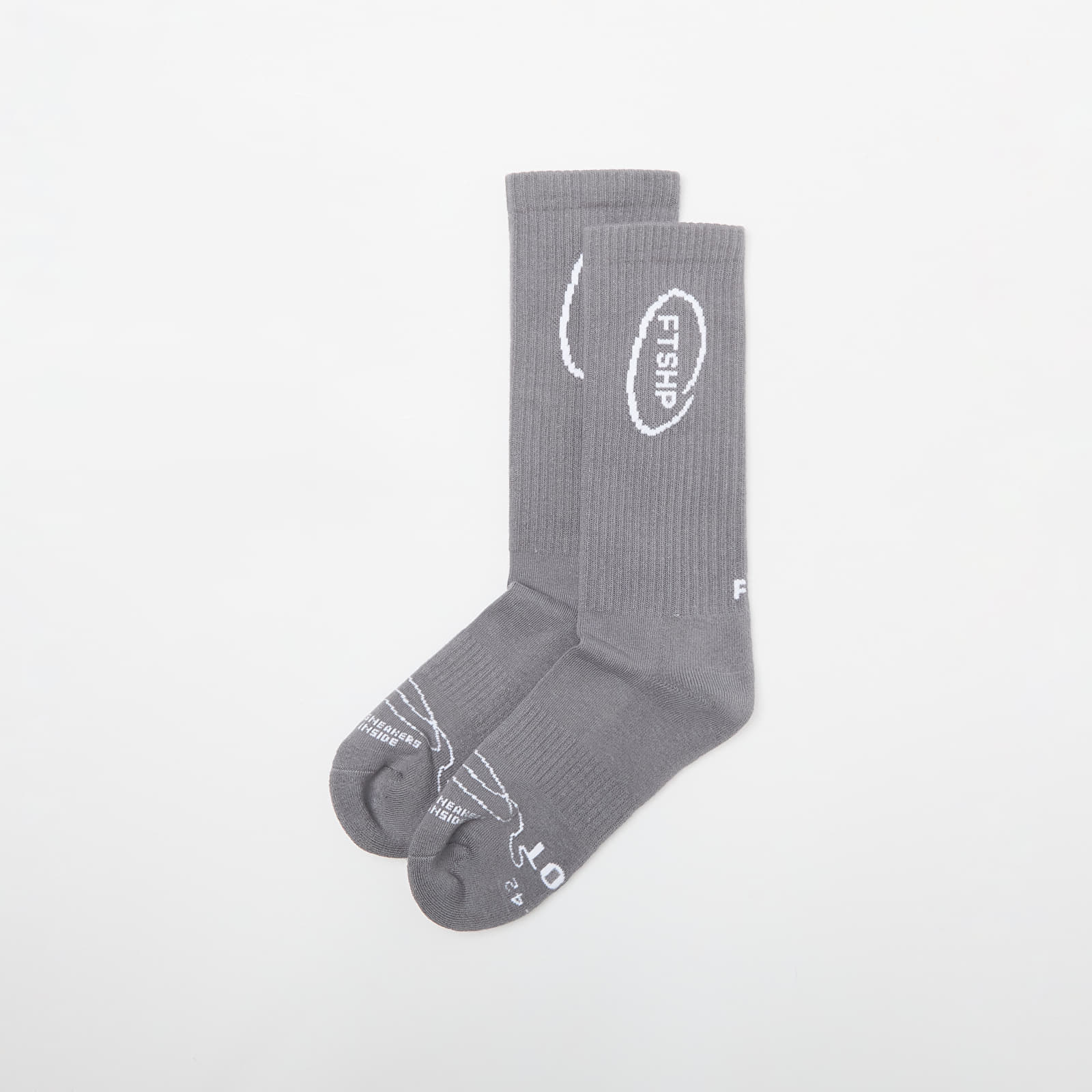 Ponožky Footshop High Crew Socks 1-Pack Grey