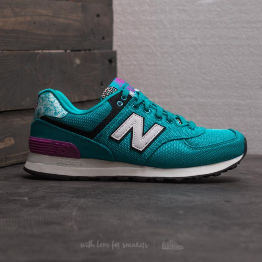 Women s shoes New Balance 574 Blue White Pink Footshop