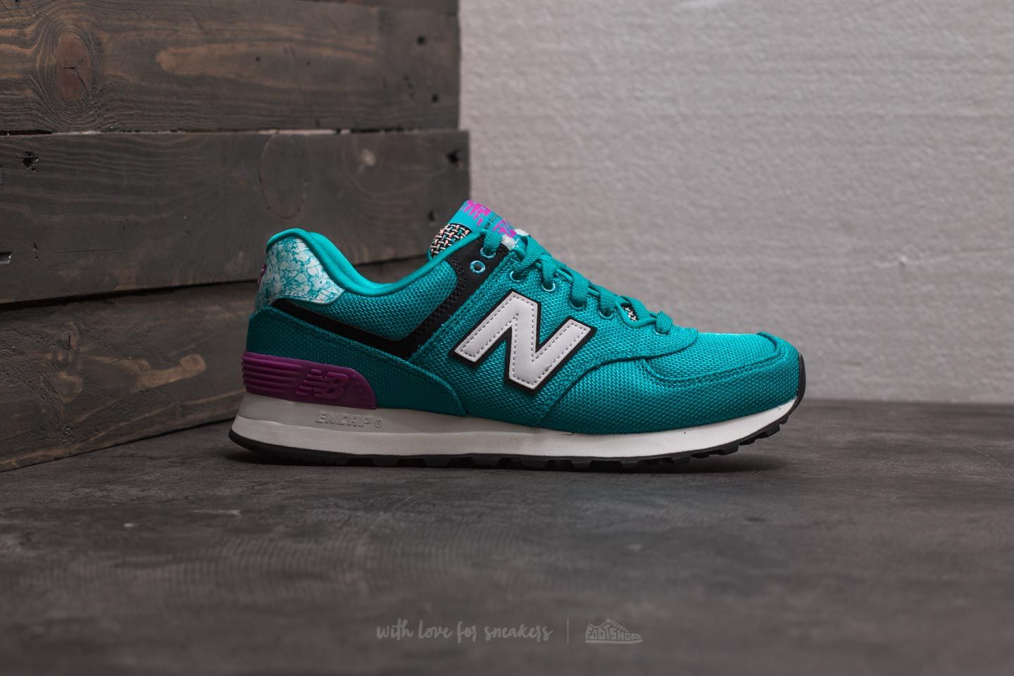Damen Sneaker und Schuhe New Balance 574 Blue/ White/ Pink