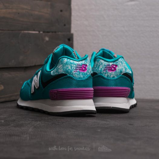 Chaussures et baskets femme New Balance 574 Blue/ White/ Pink | Footshop
