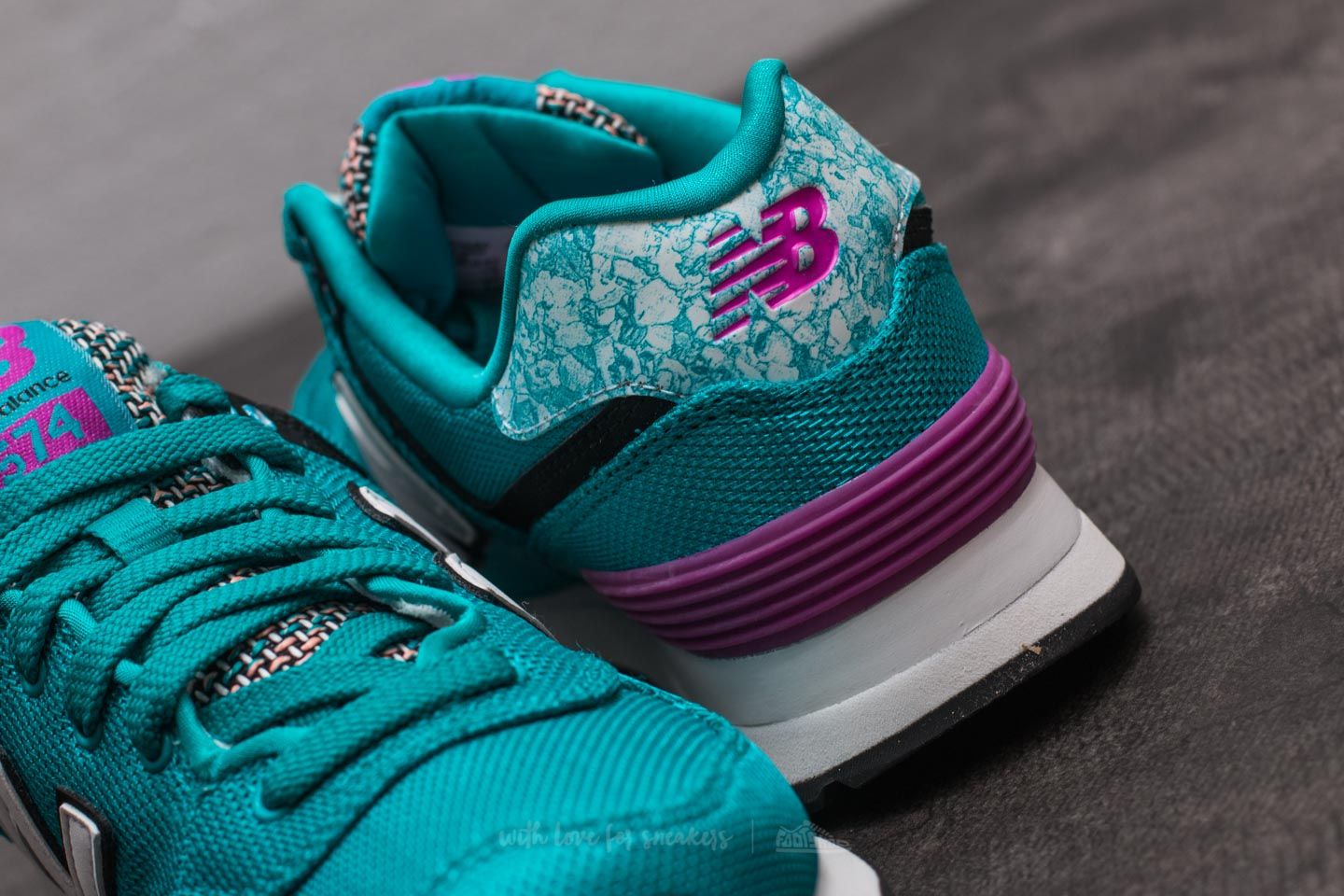 Damen Sneaker und Schuhe New Balance 574 Blue/ White/ Pink