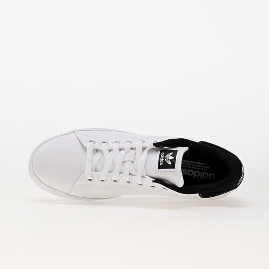 Stan smith all white with black logo on sale