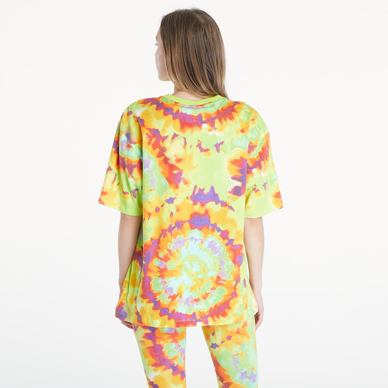Magliette adidas Tie-Dyed Oversized Short Sleeve Tee Yellow/ Multicolor