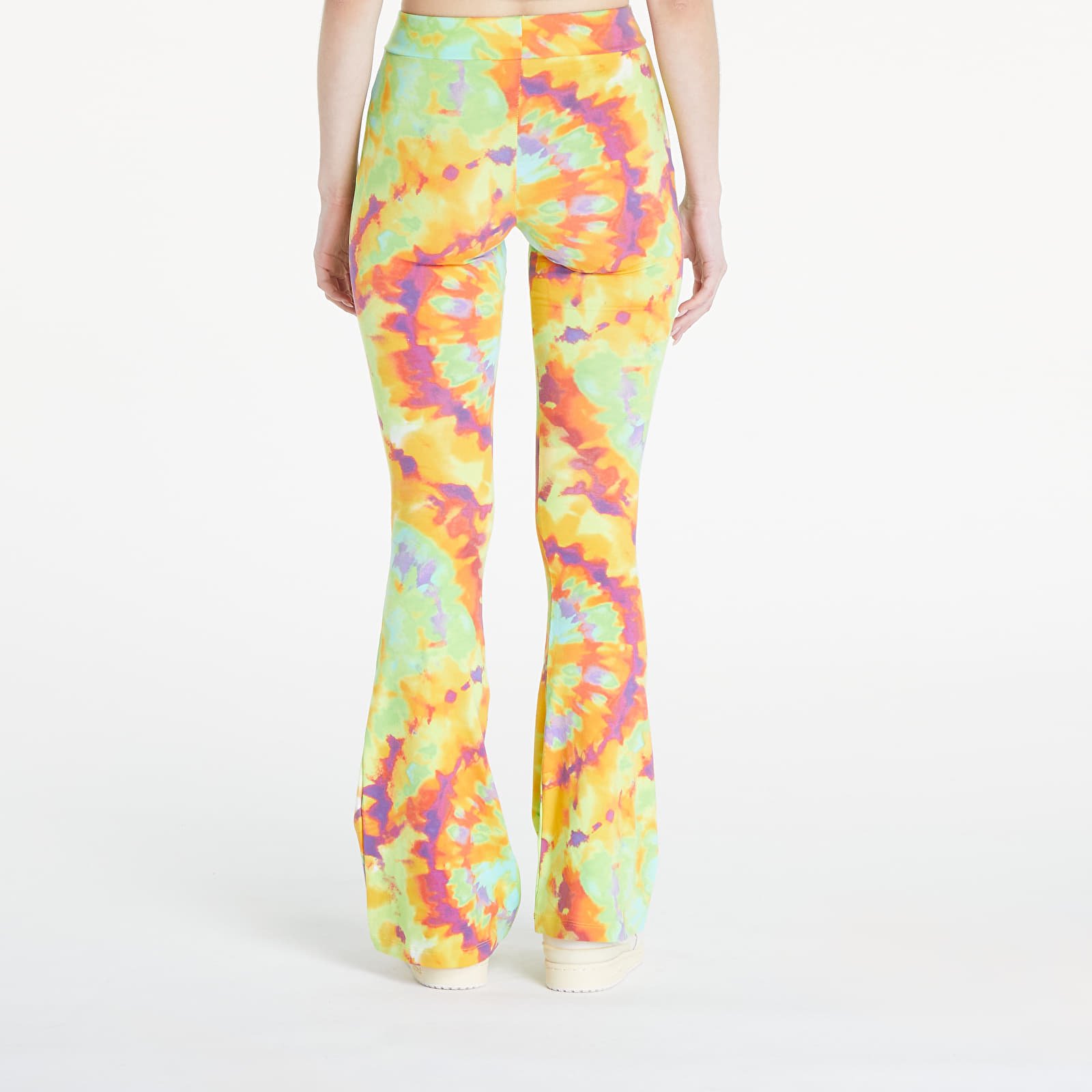 Leggings adidas Tie Dyed Flared Pant Yellow Multicolor Footshop