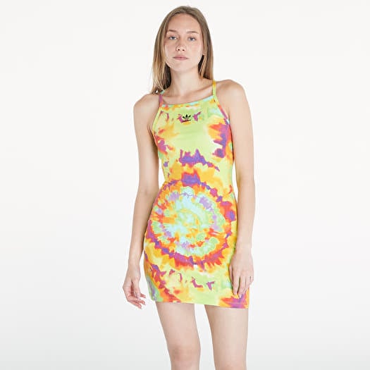 adidas Tie-Dyed Dress Yellow/ Multicolor