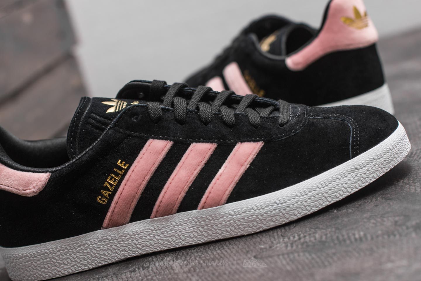 Womens black adidas with rose gold cheap