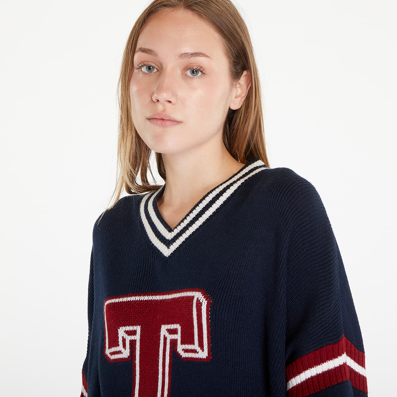 Tommy hilfiger letterman sweater cheap