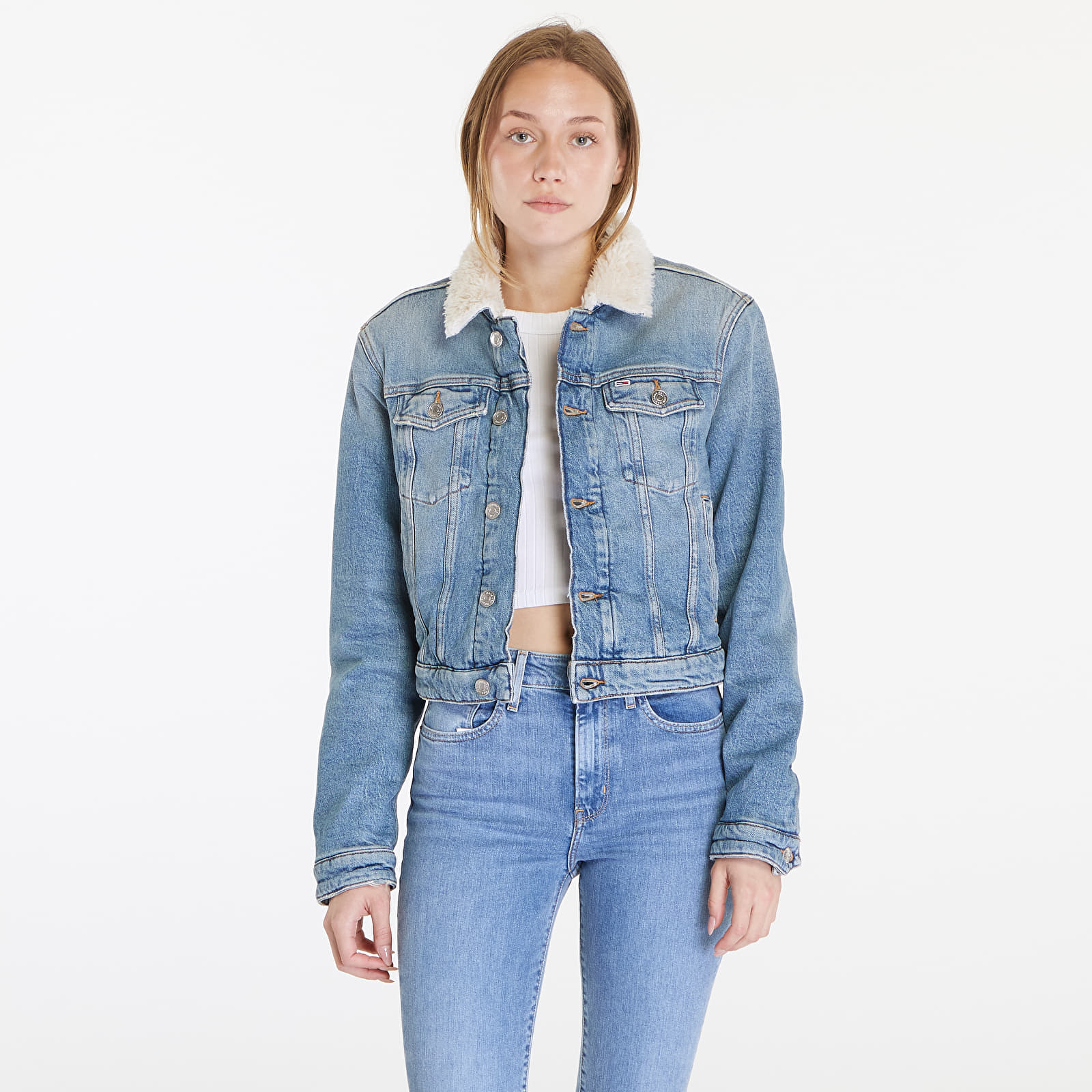 Dzsekik Tommy Jeans Izzie Slm Jacket Ted Denim