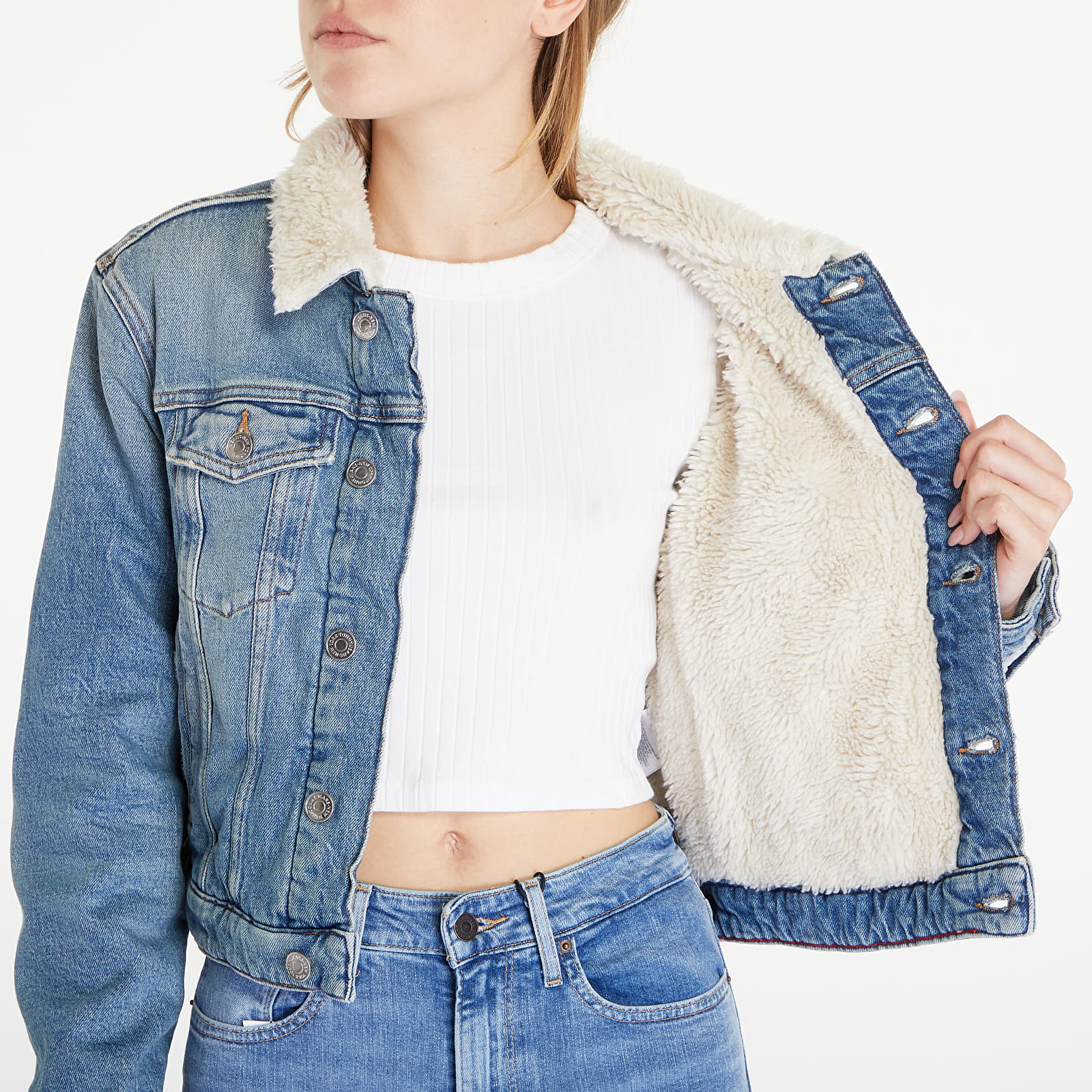 Dzsekik Tommy Jeans Izzie Slm Jacket Ted Denim