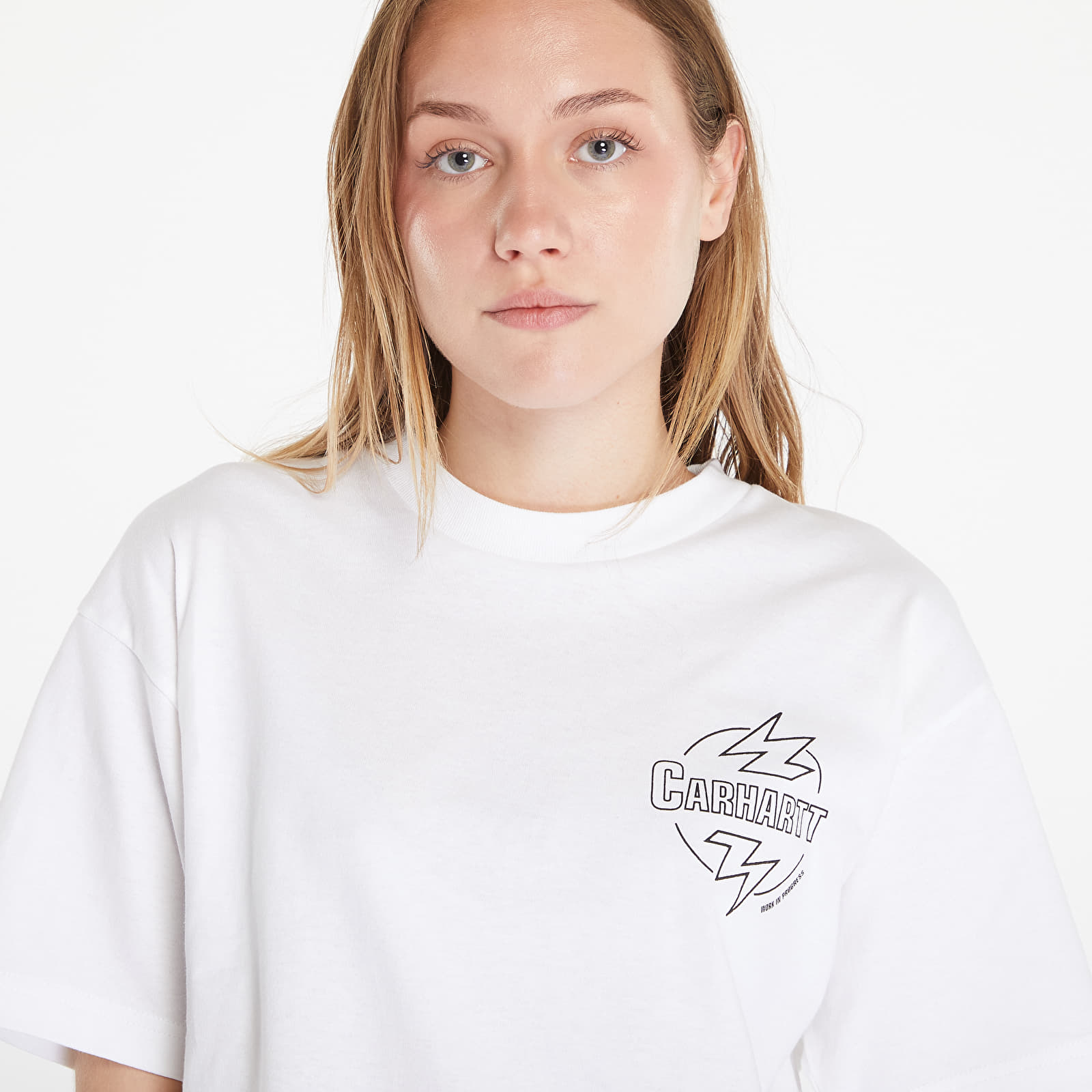 T-skjorter Carhartt WIP S/S Ablaze T-Shirt UNISEX White/ Black