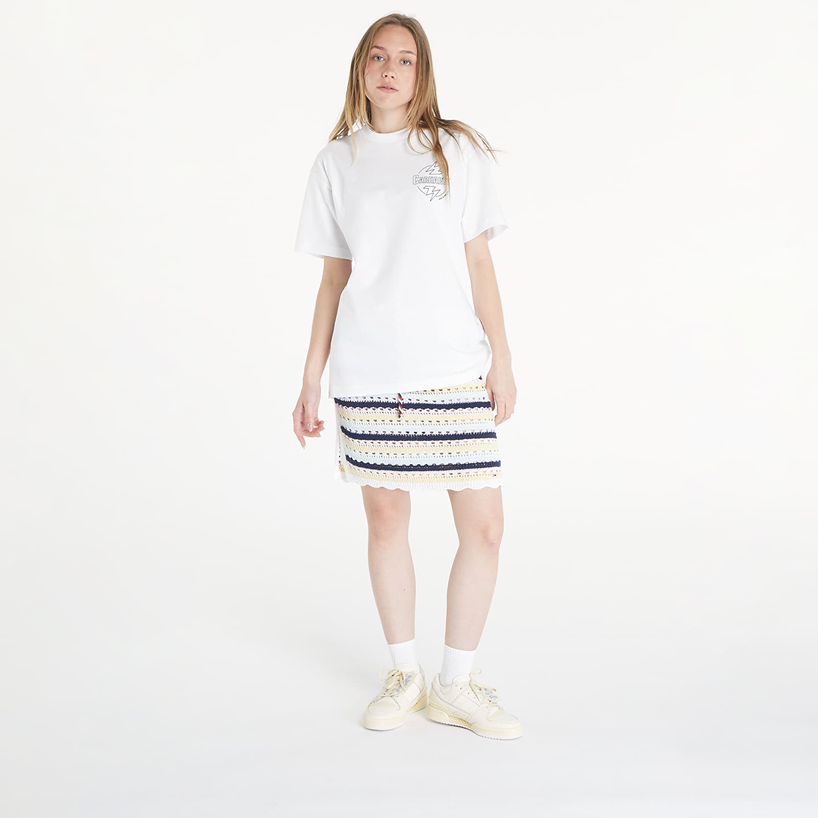 T-skjorter Carhartt WIP S/S Ablaze T-Shirt UNISEX White/ Black