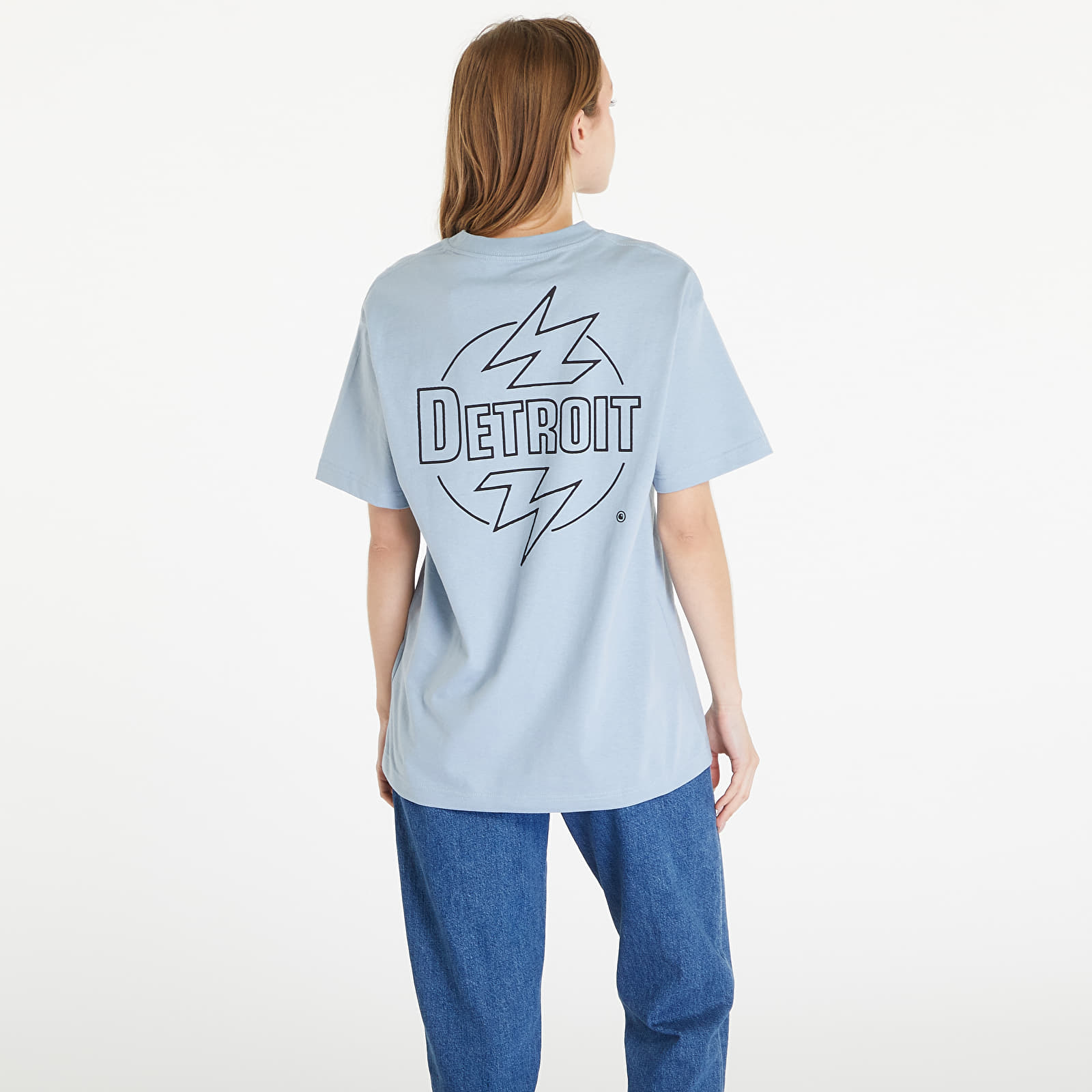 T-Shirts Carhartt WIP S/S Ablaze T-Shirt UNISEX Misty Sky/ Black