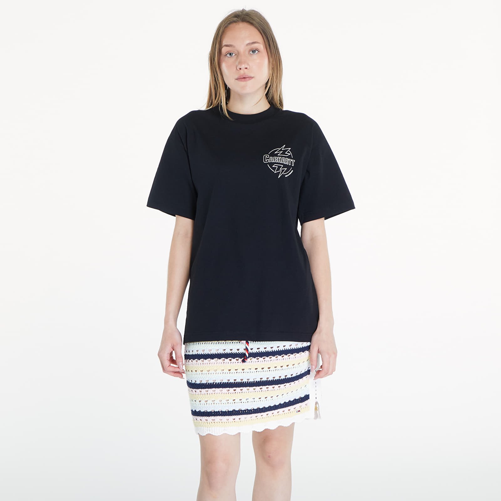 Pólók Carhartt WIP S/S Ablaze T-Shirt UNISEX Black/ Wax