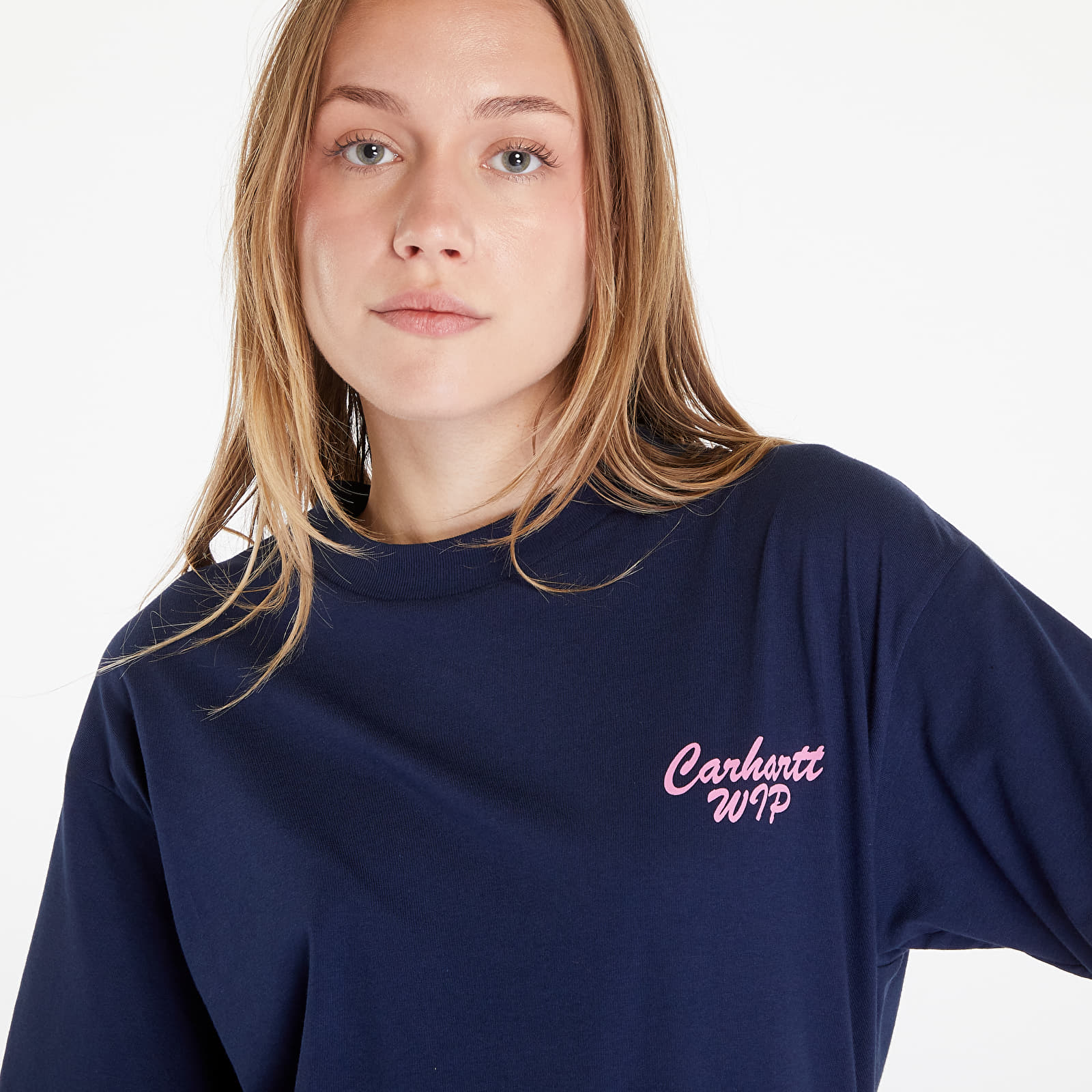 T-shirts Carhartt WIP S/S Friendship T-Shirt UNISEX Air Force Blue/ Light Pink