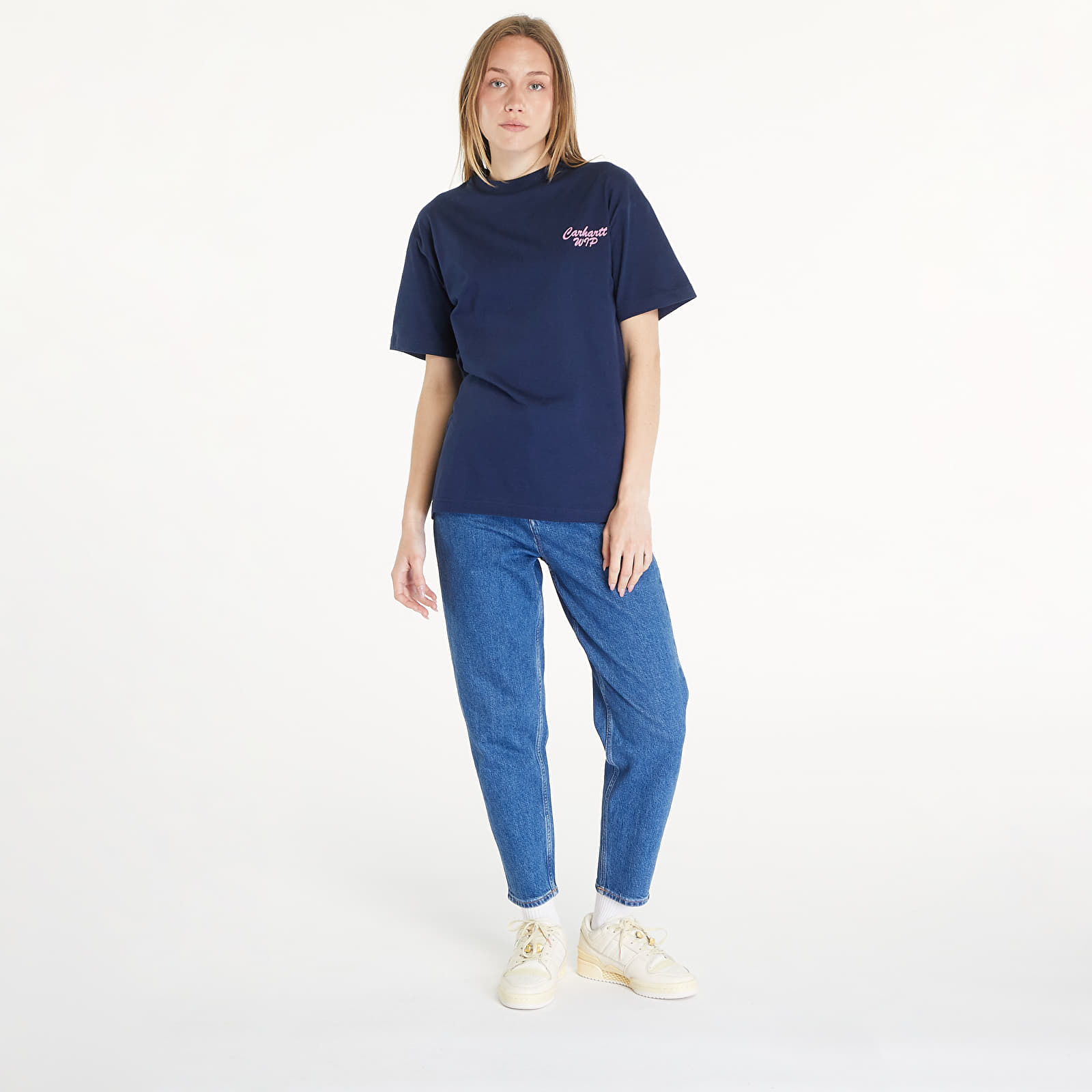T-shirts Carhartt WIP S/S Friendship T-Shirt UNISEX Air Force Blue/ Light Pink