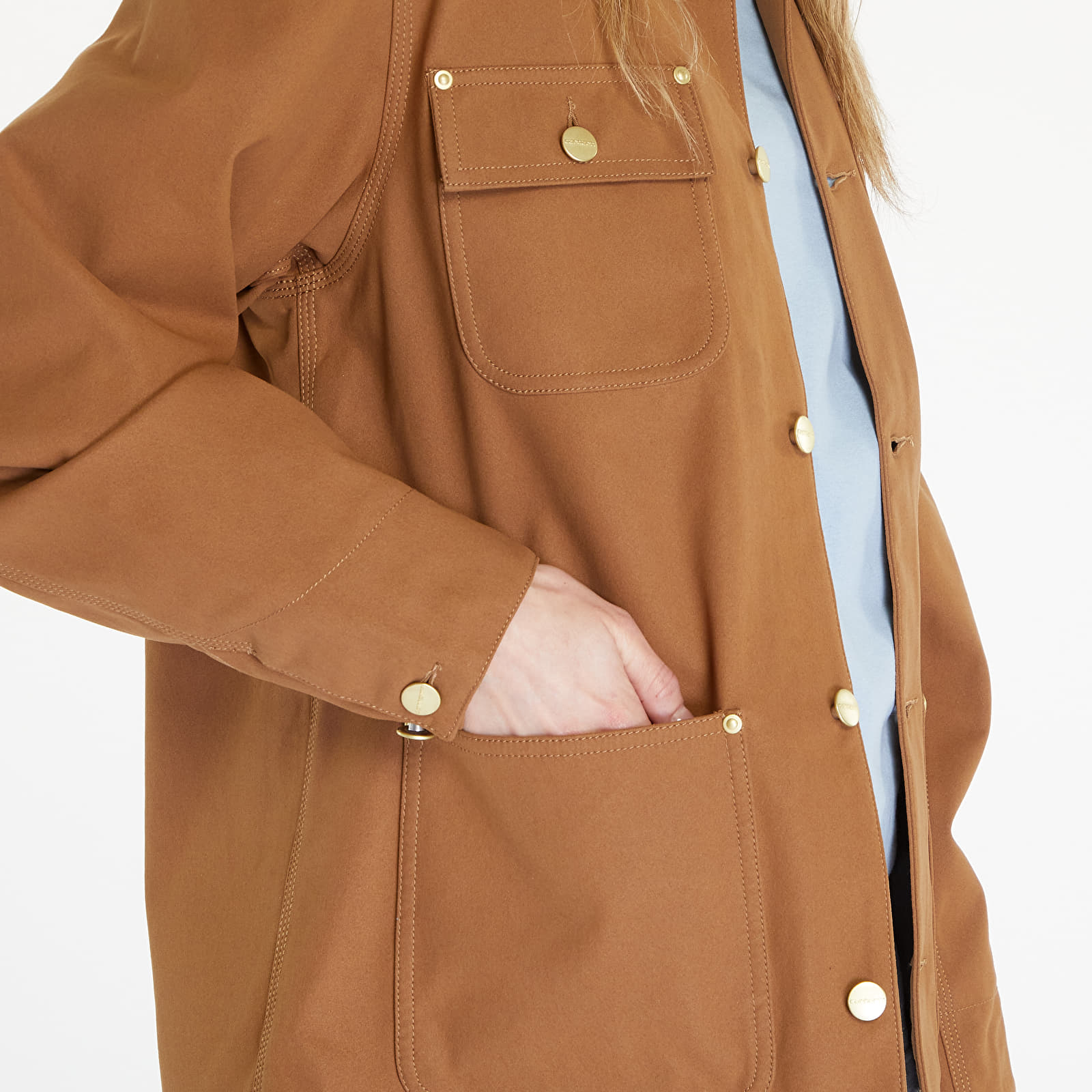 Geci Carhartt WIP Suede Michigan Coat UNISEX Hamilton Brown