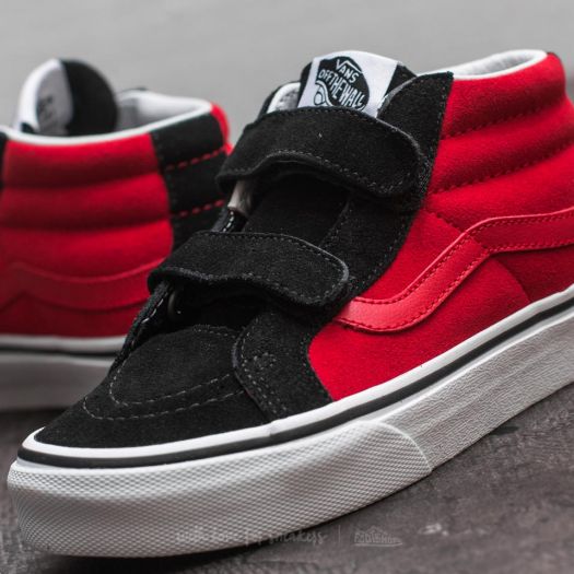 Vans sk8 mid red hot sale